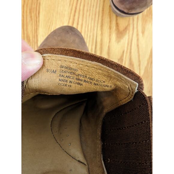 Sofft Brown Leather Western Style Booties Size 8.5 - Picture 8 of 8